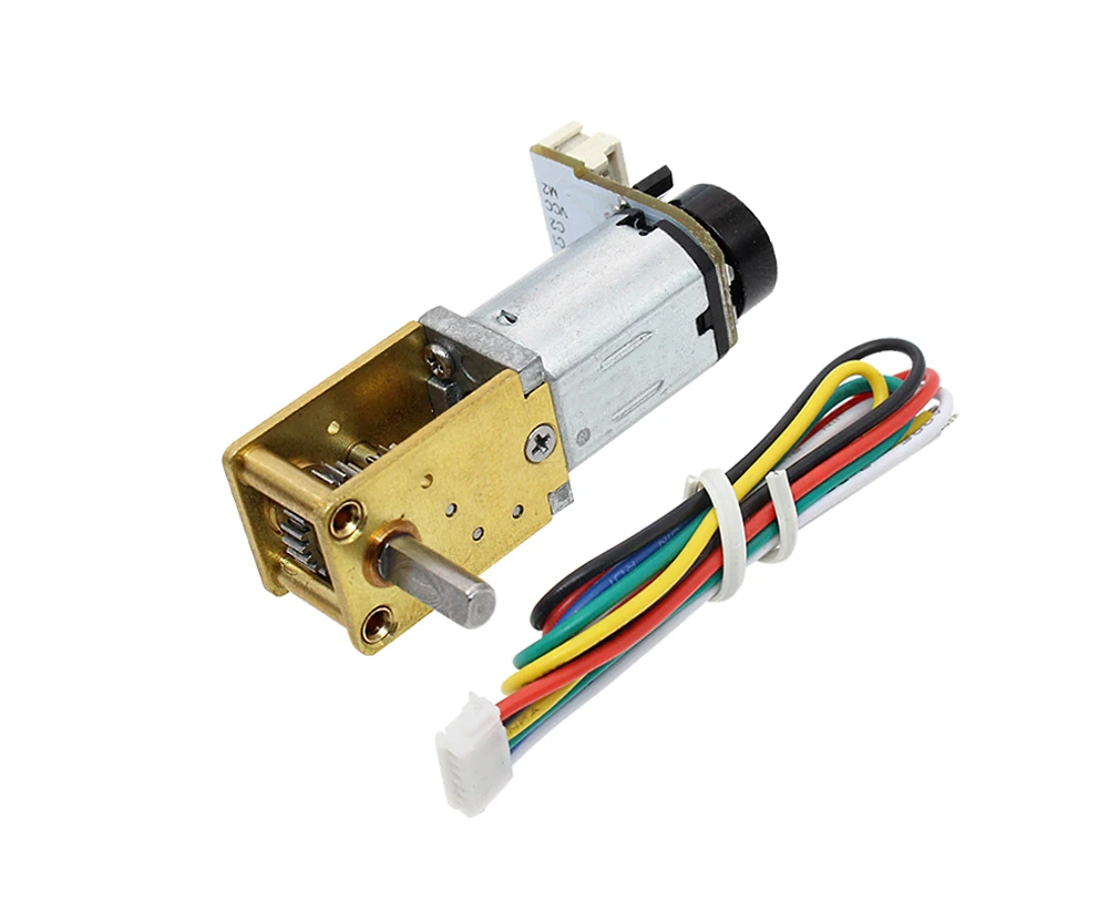 N20VA кодовый энкодер постоянного тока турбинный червячный двигатель 6 в 12 В Сделай Сам Интеллектуальный Одноколесный велосипед снижение скорости сбалансированный автомобильный двигатель