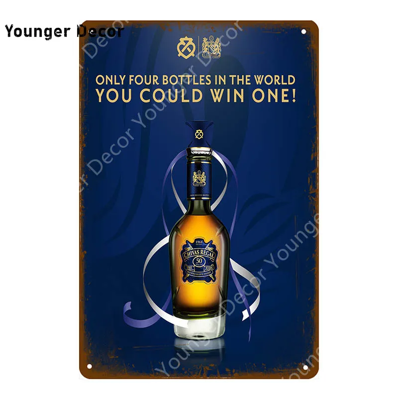 Классическое Пиво Chivas Regal металлические жестяные знаки винтажный декоративный
