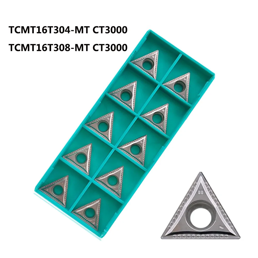 10 шт. TCMT16T304 MT CT3000 TCMT16T308 токарный инструмент металлические керамические лезвия