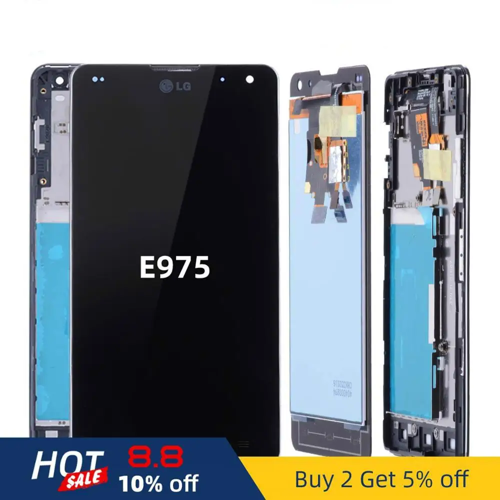 Дисплей для LG Optimus G ЖК дисплей Сенсорный экран планшета с рамкой оригинальный 4 7