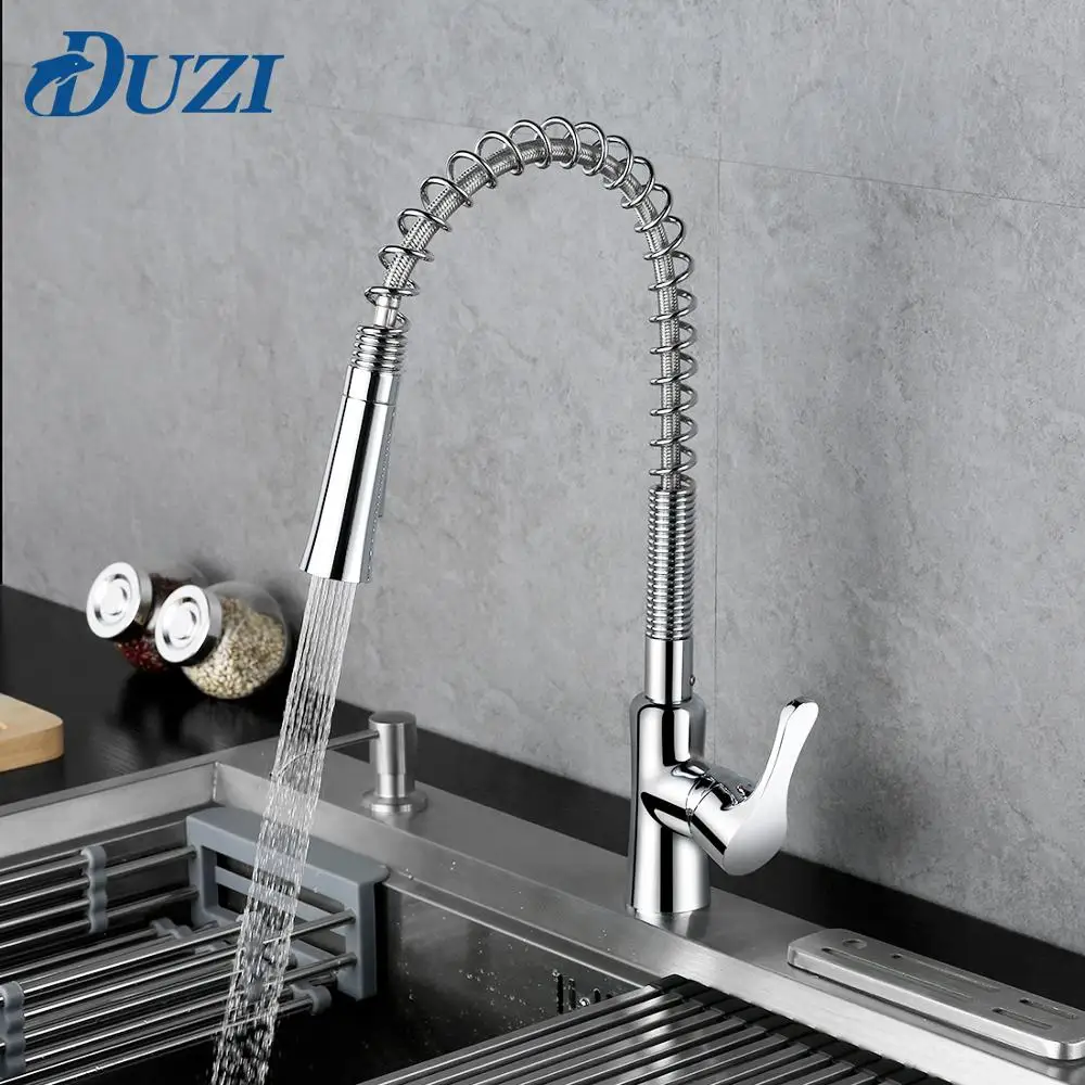 Кухонный смеситель с одной ручкой кран для холодной и горячей воды вращающийся