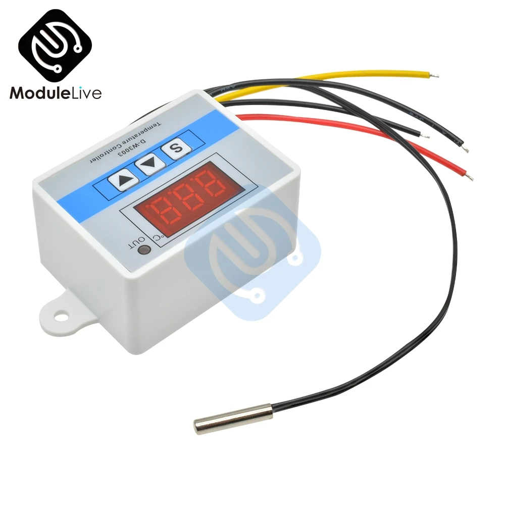 Цифровой светодиодный термостат постоянного тока 12 В W3003 регулятор температуры