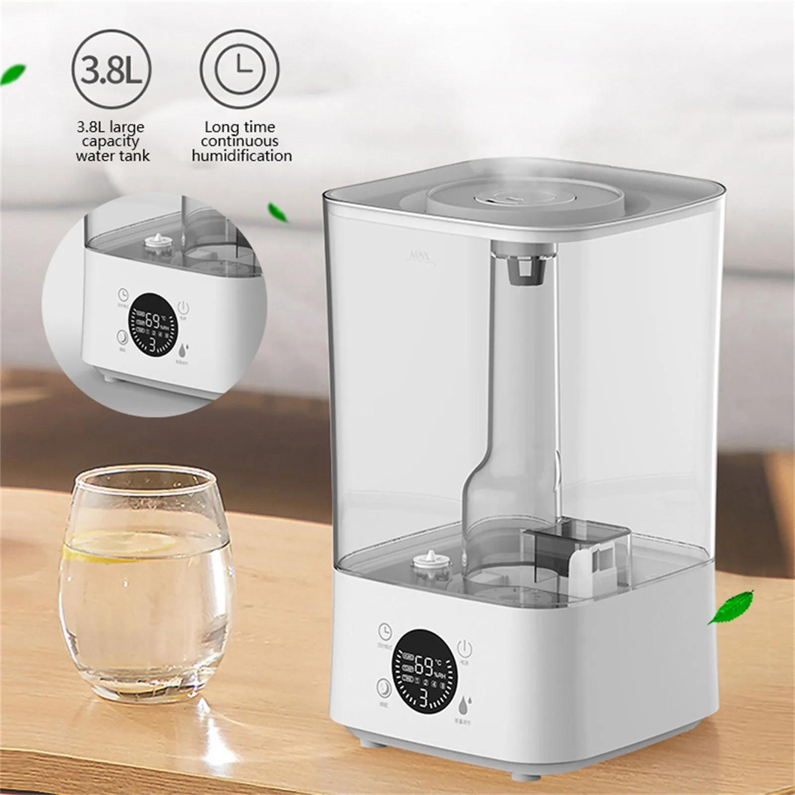 Квадратный аромадиффузор увлажнитель воздуха тихий Usb лампа для создания