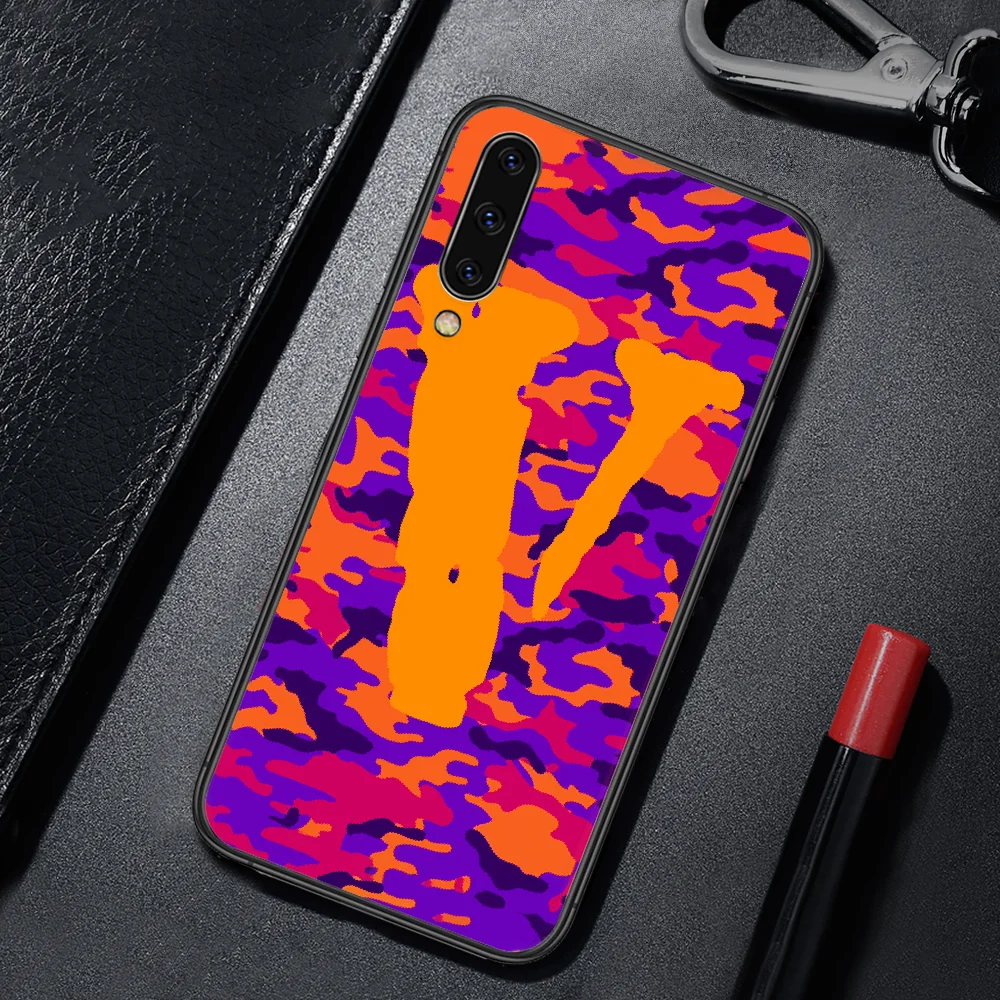 

American Trend Vlone Phone Case For Samsung Galaxy A 3 5 7 8 10 20 20E 21S 30 30S 40 50 51 70 71 black Funda Luxury Shell