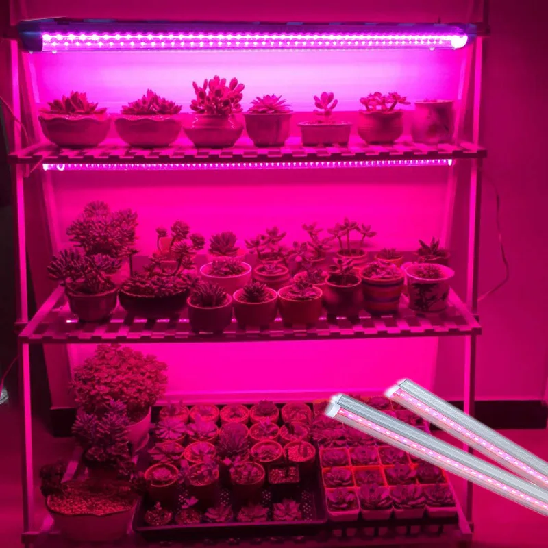Внутренняя фотолампа для теплицы Однорядная двухрядная светодиодная красная