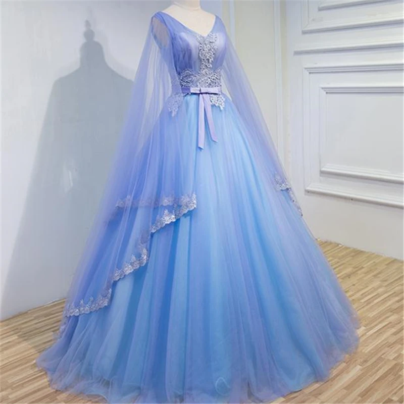 Женское свадебное платье It's YiiYa элегантное бальное с v-образным вырезом длинным