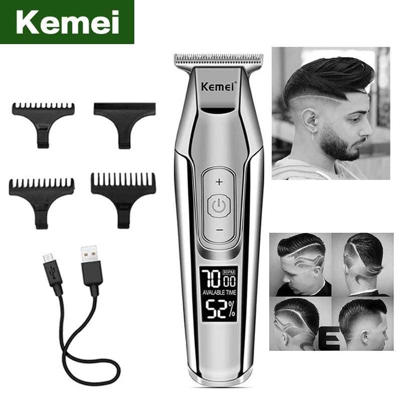 Профессиональные электрические машинки для стрижки волос kemei триммер мужчин
