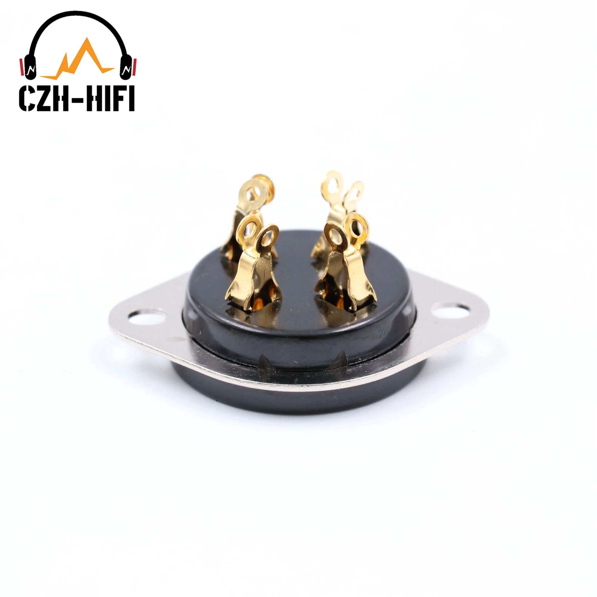 Фото 1PC 4in Tube Socket Bakelite Valve Base For 300B 811 45 50 71A 2A3 Electronic Vintage Tube Amplifier Audio DIY HiFi №4