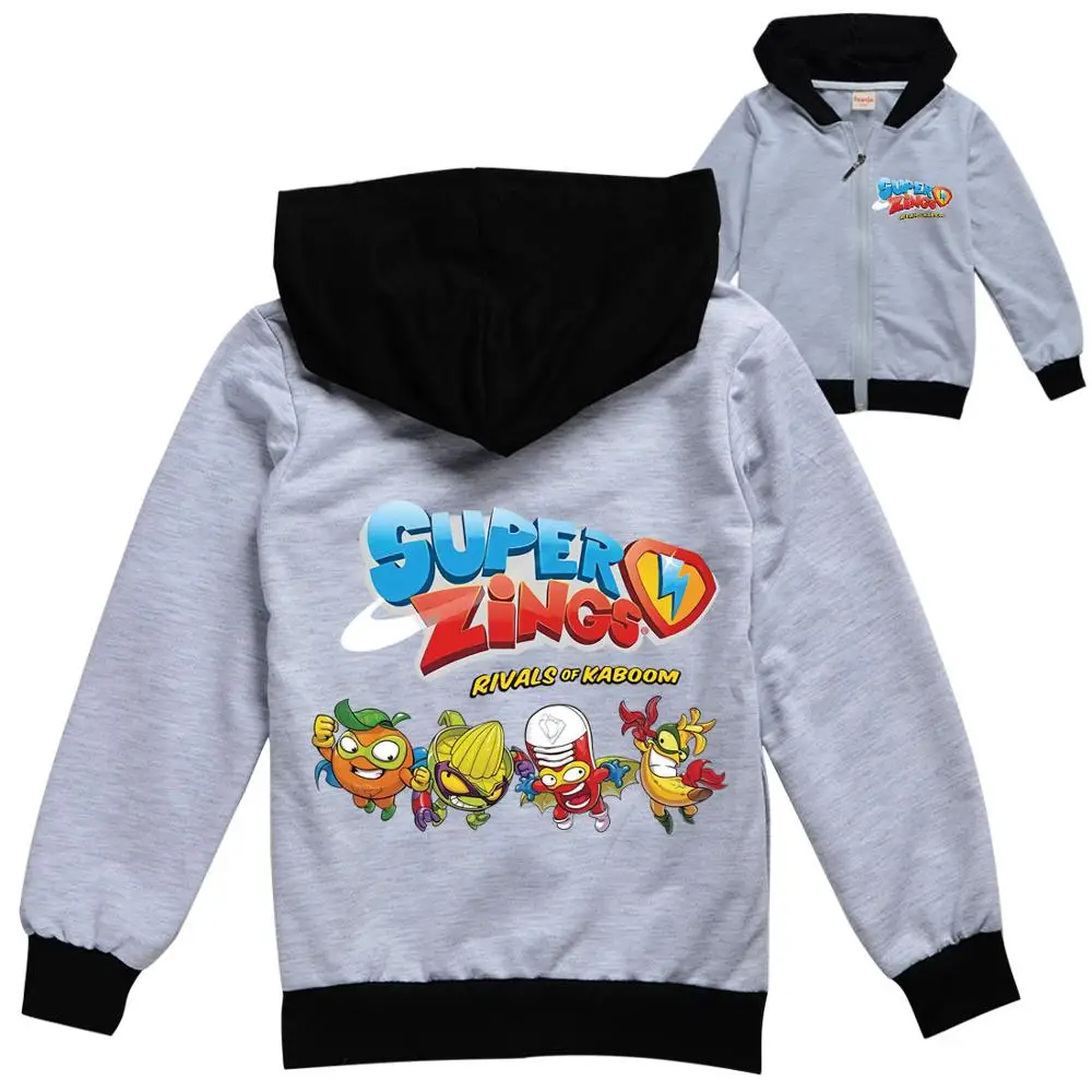 

Printed Child Super Zings Hoodies Fleece Warm Kids Superzings Sweatshirt Boys Girls Casual Streewear Sportswear Pullover Coats