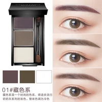 eyeshadow makeup 3 color waterproof eyebrow powder eye shadow eye brow palette professional eyebrow enhancer