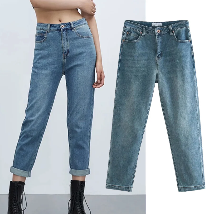 

Dave&Di england High Street Wadhed Vintage Skinny High Waist Ripped Jeans For Women Boyfriend Jeans Woman For Women