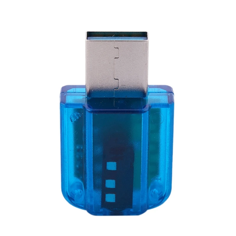 

New USB Bluetooth Audio Receiver Transmitter 2 in 1 3.5 Wireless Transmission Adapter Blue