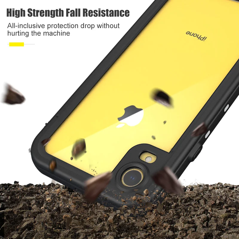 Shellbox IP68 Waterproof Phone Case For iPhone 11 Pro Max XR XS 6S 8 7 Plus Shockproof Soft TPU Silicone Underwater Cover | Мобильные