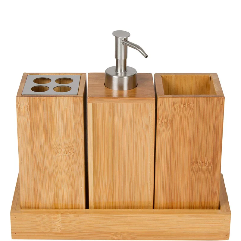 GOALONE 250 мл бамбуковое дерево мыло и дозатор для лосьона насос многоразового