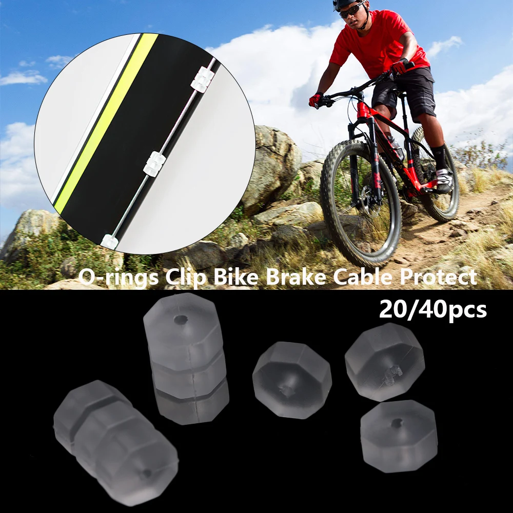 20/40 шт. велосипед Трос стояночного тормоза Силиконовое кольцо для велосипеда