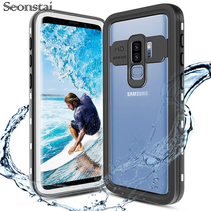 

For Samsung S8 S9 Plus Outdoor Summer Swimming Shockproof IP68 Waterproof Case for Samsung Galaxy Note 9 Note 10 Cover