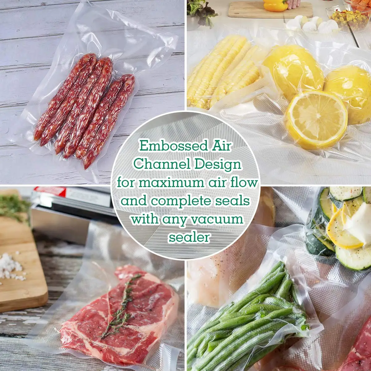 100 шт./лот вакуумный упаковщик пластиковый мешок для хранения для вакуумной запайки для упаковки пищевых продуктов упаковочные пакеты