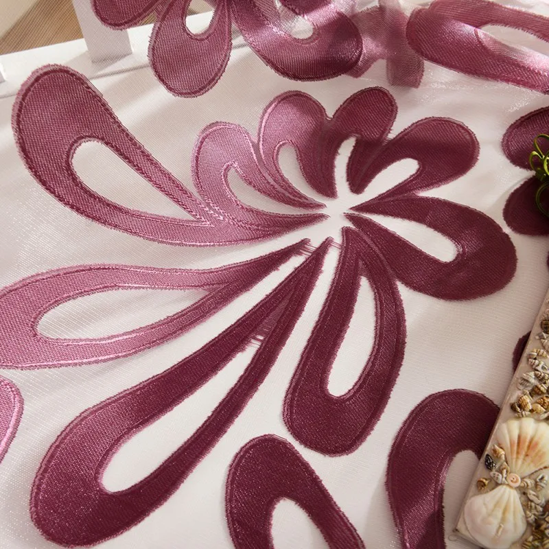 

1 PCS Sheer Curtains Geometric Window Tulle Curtains Jacquard Curtains For Living Room Bedroom Panels For Kitchen Custo