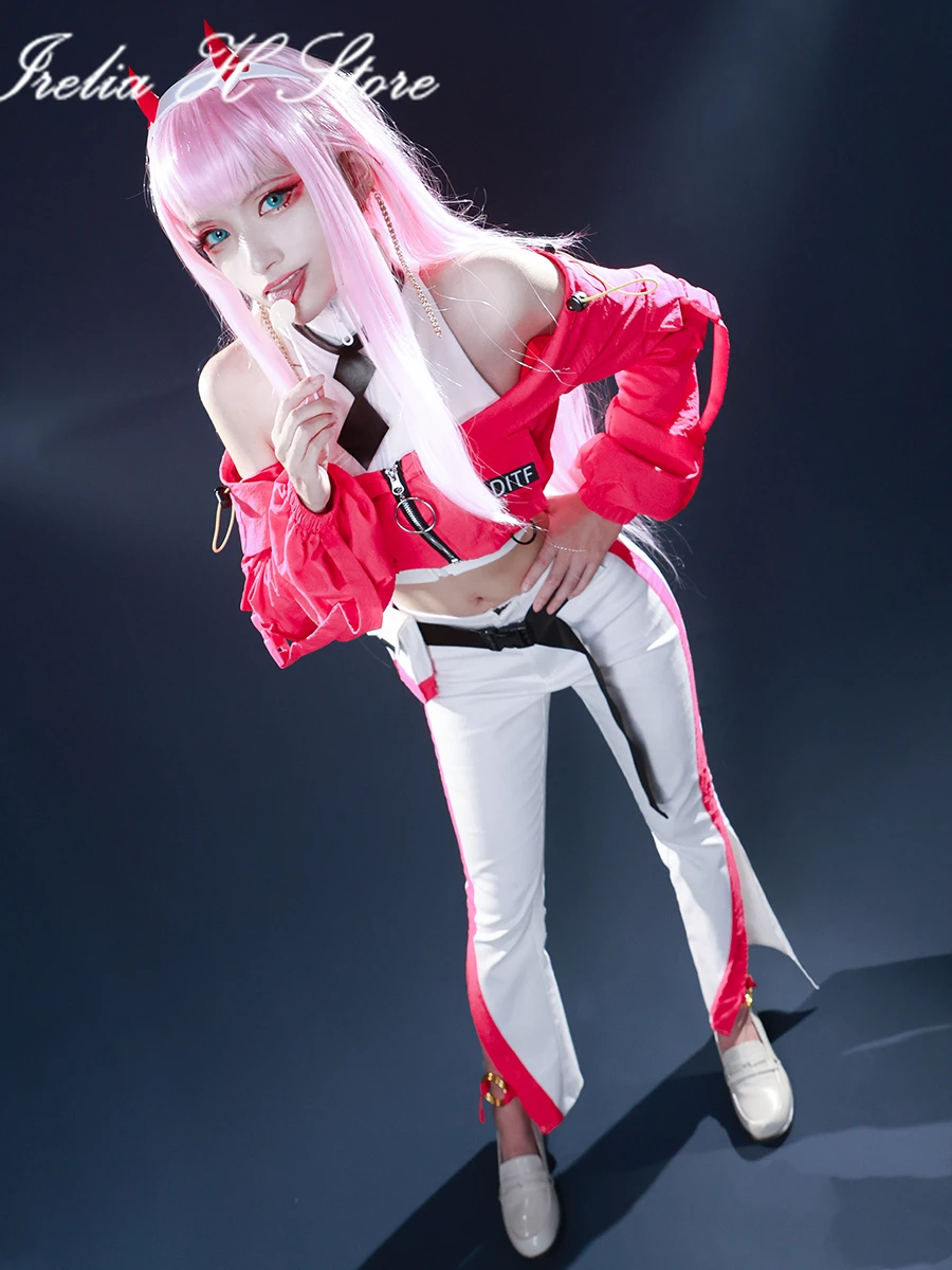 

Irelia H Store DARLING inthe FRANXX Zero two 02 daily dress Cosplay Costume