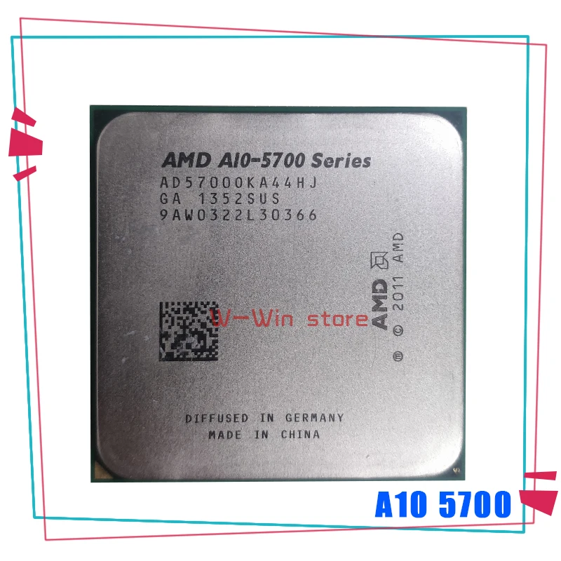 Четырехъядерный процессор AMD A10 5700 5700k 3 4 ГГц Socket FM2 AD5700OKA44HJ CPU | Компьютеры и офис