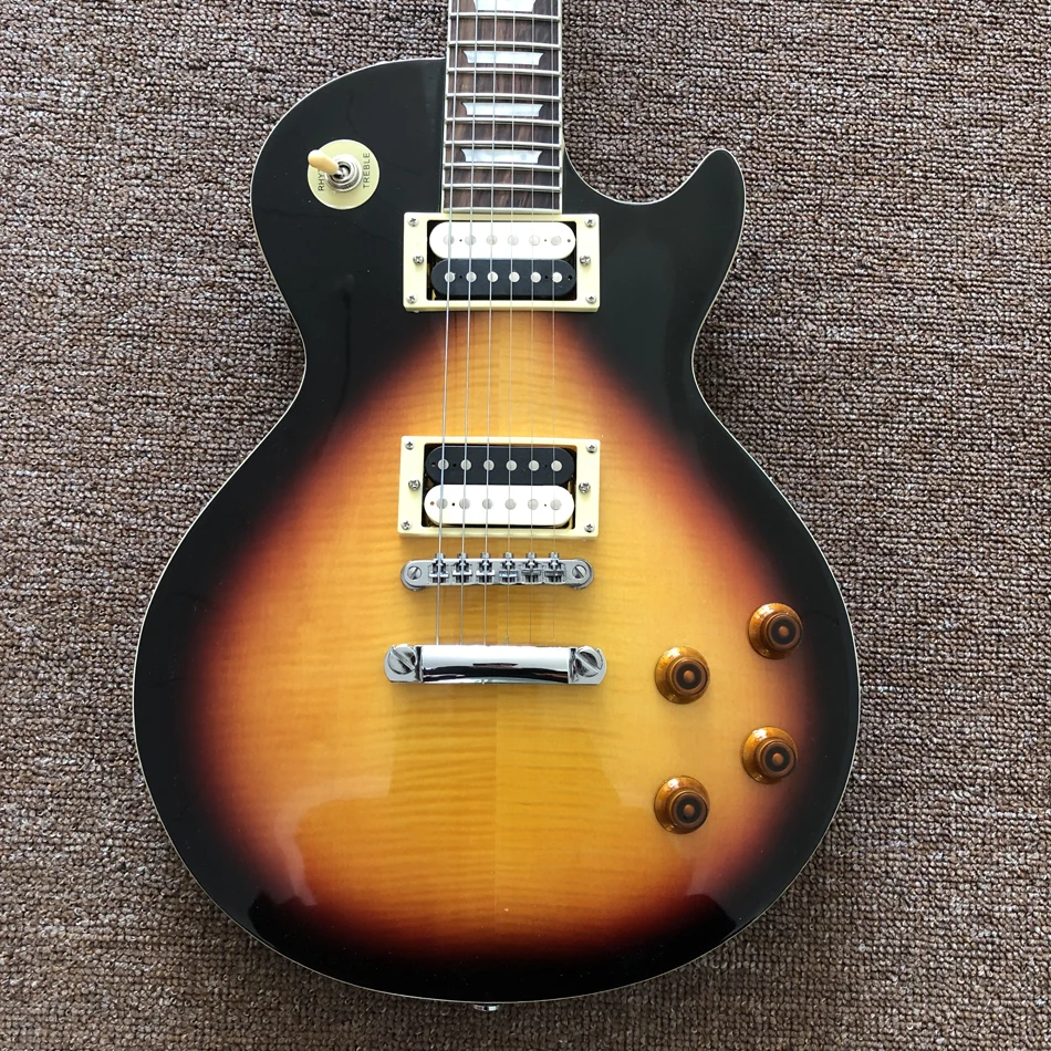 

Hot sale Electric guitar,High quality,Rosewood fingerboard,Maple top,Sunburst,Free shipping