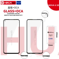 2in1 front touch screen glass with oca lens cover for huawei nova6se nova5ipro nova5z nova6 v30 nova7 repair replacement