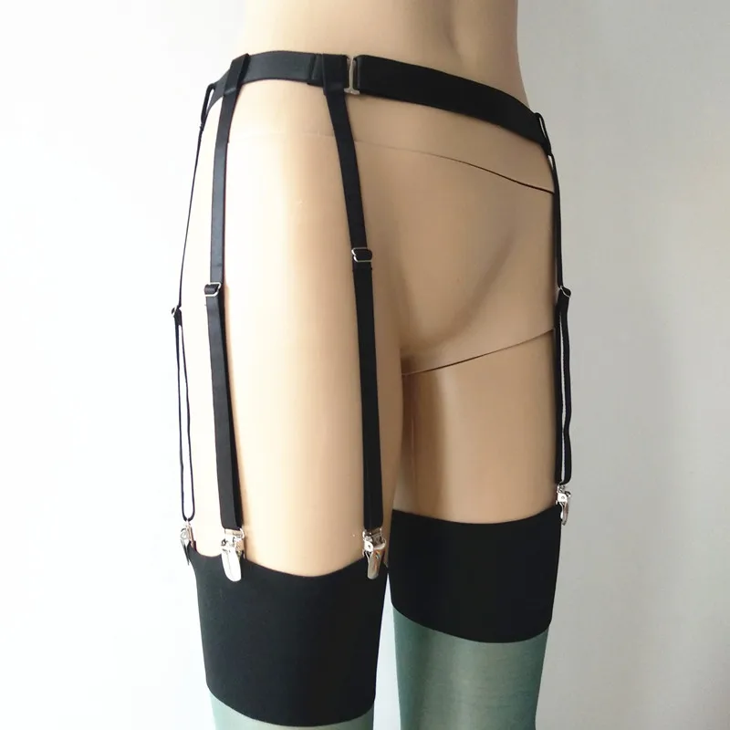 Подвязки для чулок женские регулируемые цвет черный дамские Чулки см|Подвязки| |