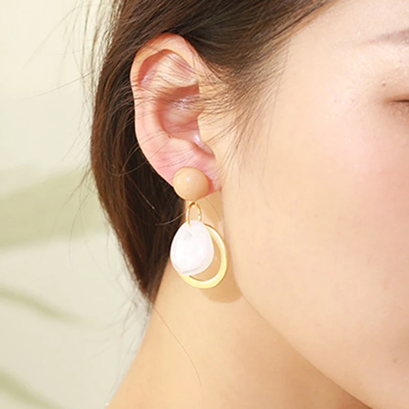 Корейские серьги гвоздики для женщин 2020 модные ювелирные изделия простые