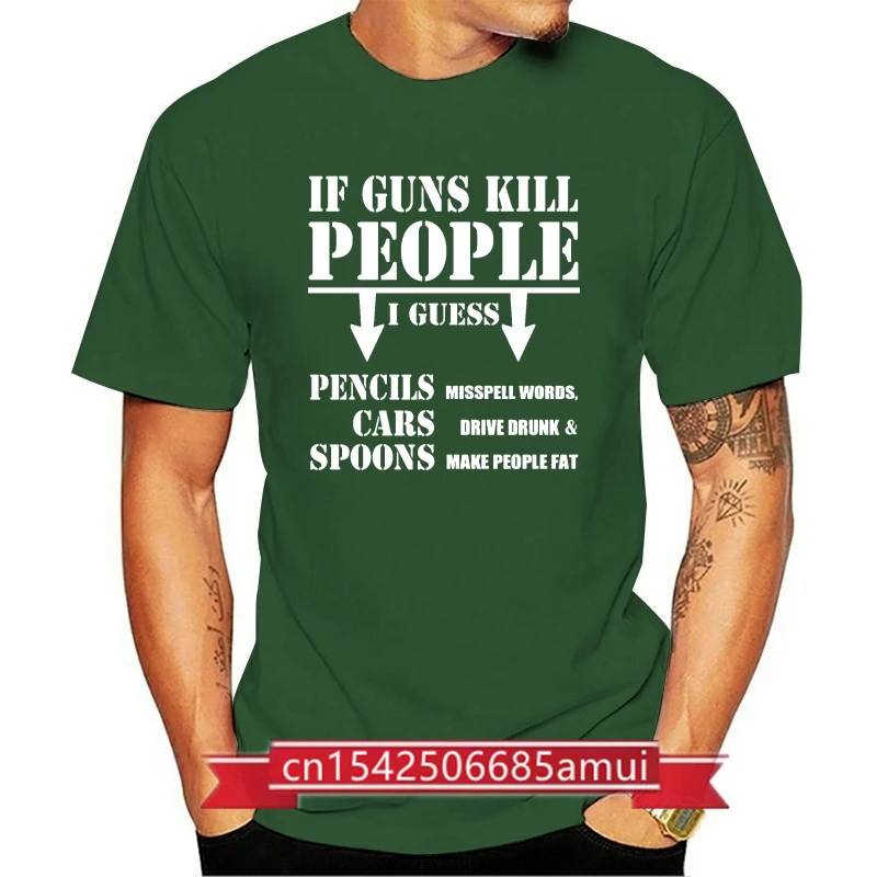 

If Guns Kill People T-Shirt 2nd Amendment Gun Rights Funny 2A Mens Tee Shirt(1)