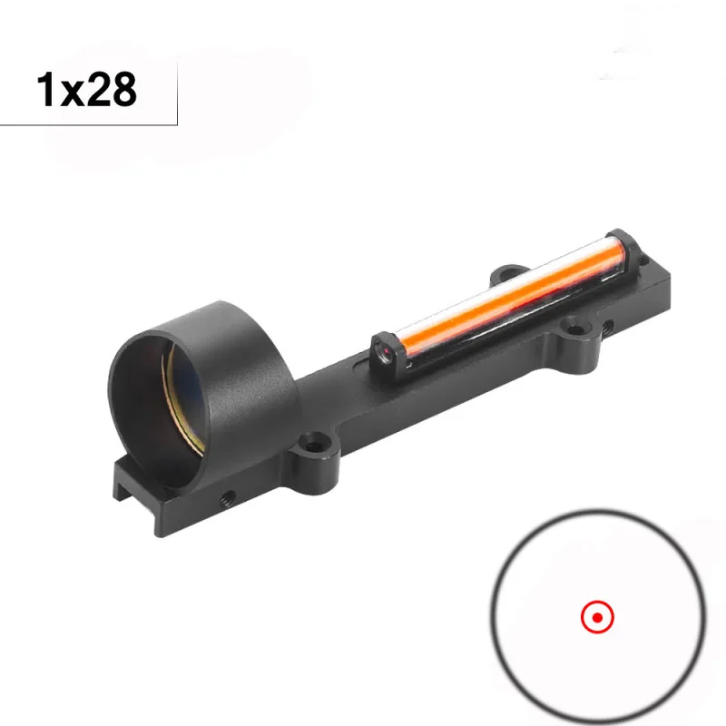 Красное/зеленое волокно красная точка прицел 1x28 Коллиматорный подходит для