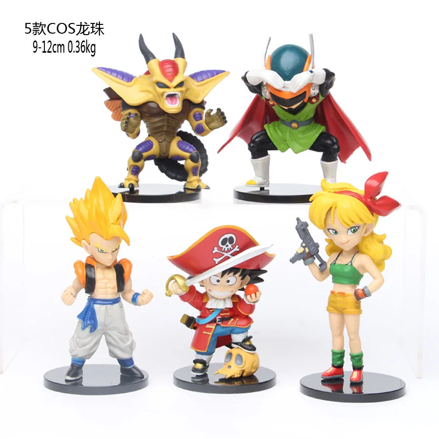 

BANDAI Dragon Ball Action Figure 5 Cosplay One Piece Son Goku Ranchi Son Cohan Gacha Model Decoration Toys