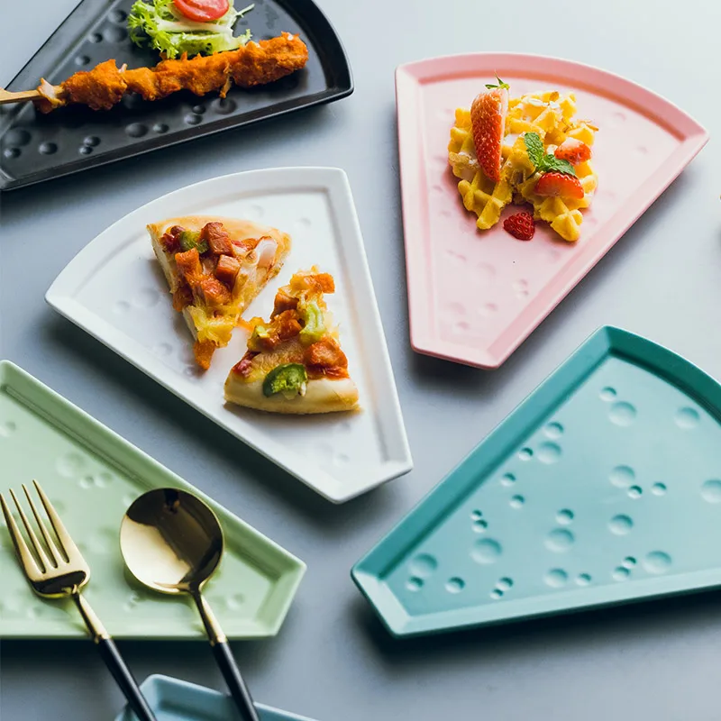 Креативная форма для пиццы керамическая тарелка ужина блюда и тарелки закусок