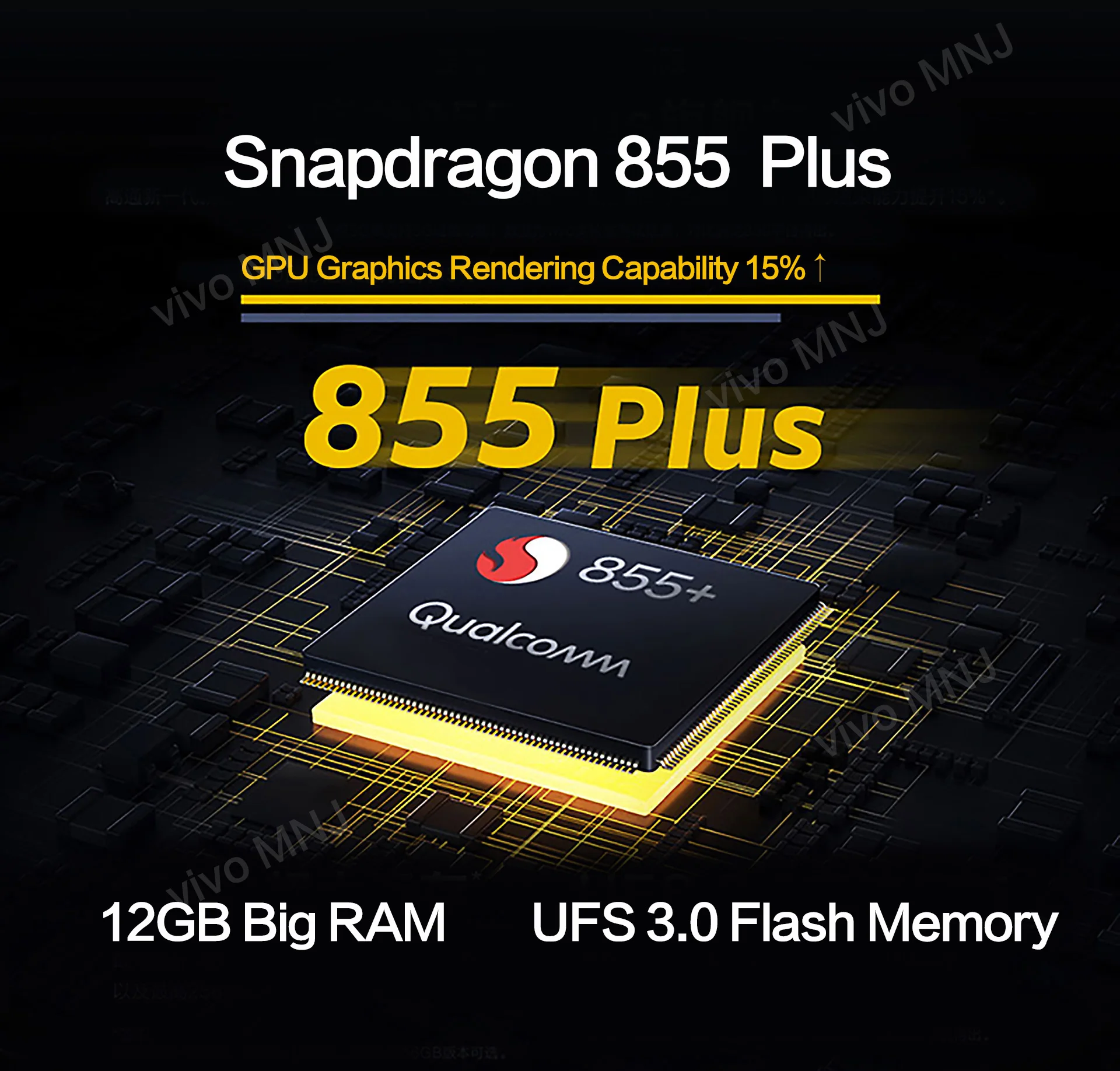vivo iQOO Pro 5G мобильный телефон Snapdragon855 Plus 4500mAh 44W 6,4" экран 48MP камера 12GB 128GB мобильный телефон