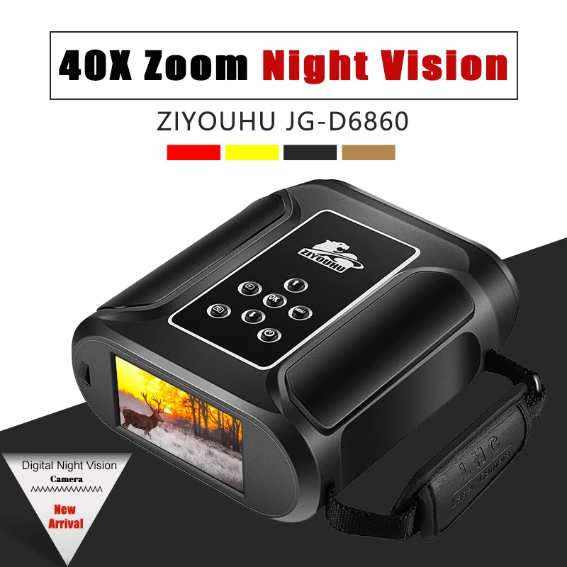 Long Range 40X Zoom Digital Night Vision HD Camera WIFI 850/940nm Laser Camcorder Auto. Focus Hunting Night Monitor for Patrol