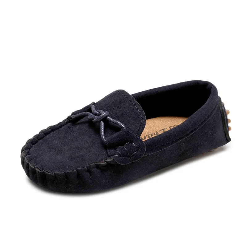 JGSHOWKITO Girls Boys Shoes Fashion Soft Kids Loafers Children Flats With Cow Muscle Bottom Knotted Tie For Toddlers Moccasins | Детская