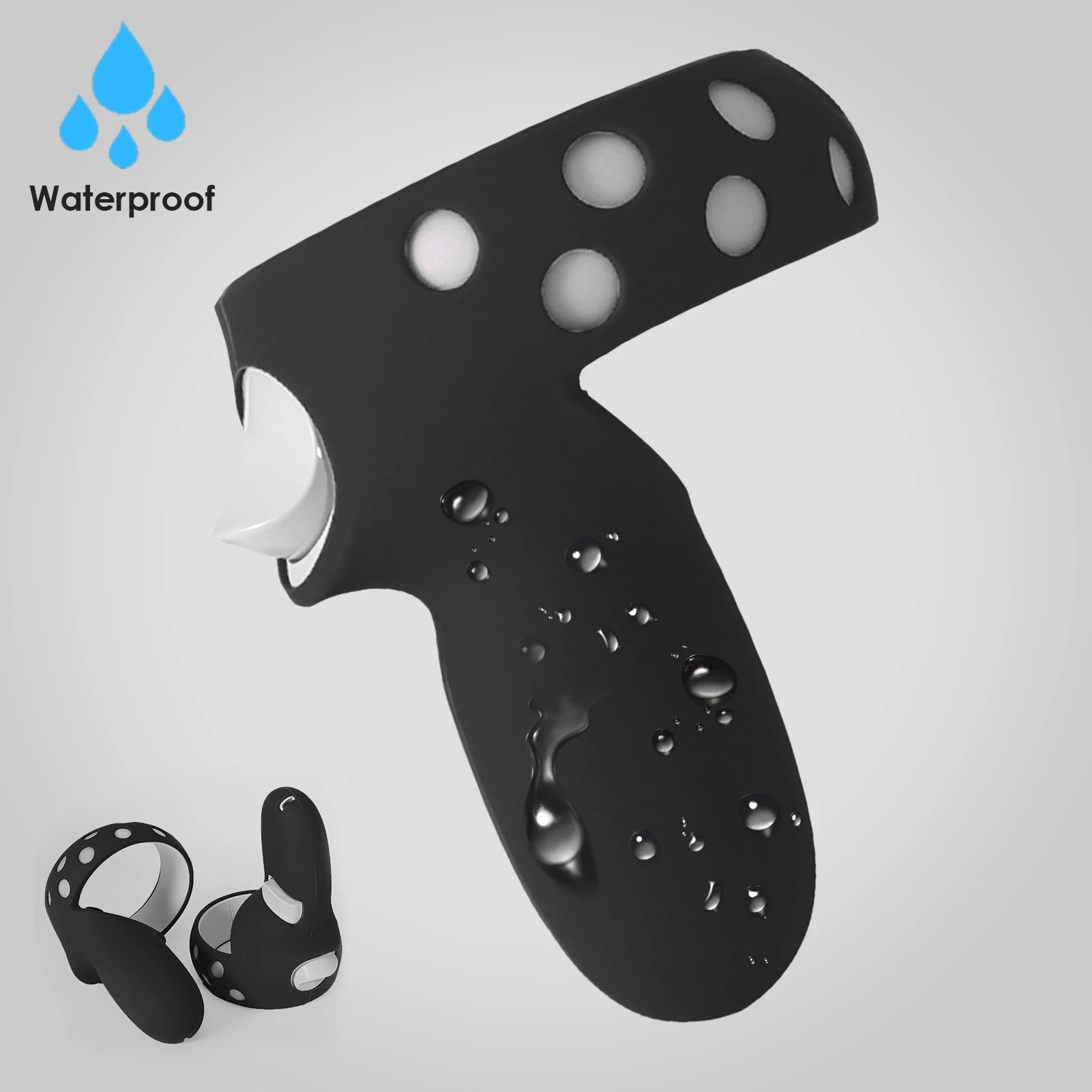 Защитный чехол ударопрочная пара силиконовая оболочка для контроллера Oculus Quest VR 2