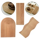 Десертный поднос для хлеба с волнистыми стенками, необычный геометрический дизайн, пластина для размещения, художественная форма с изогнутой поверхностью