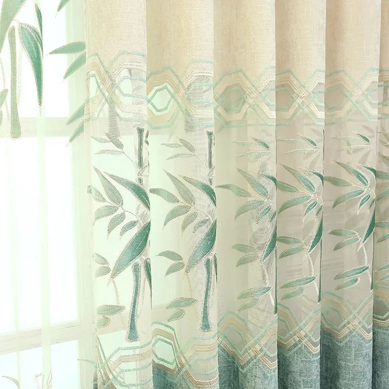 

European Luxury Hollow Soluble Embroidery Window Screens Curtains For Living Room Bedroom Window Curtains Sheer Cloth S187&30