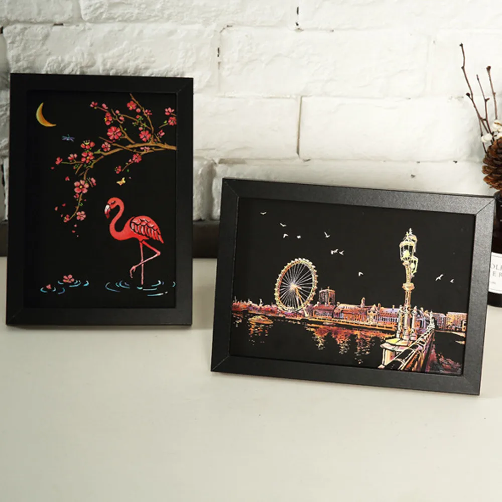 4 шт. Развивающие игрушки для рисования детей развивающие Обучающие 20х14 см