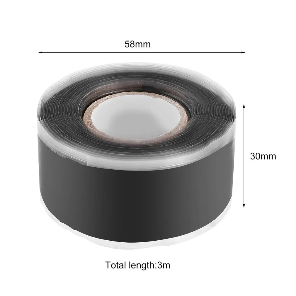 

Self-adhesive Silicone Repair Tape High Viscosity Self-fluxed Band Water Pipe Repair Tape Seal Tape Rescue Tool 1.5m/3m