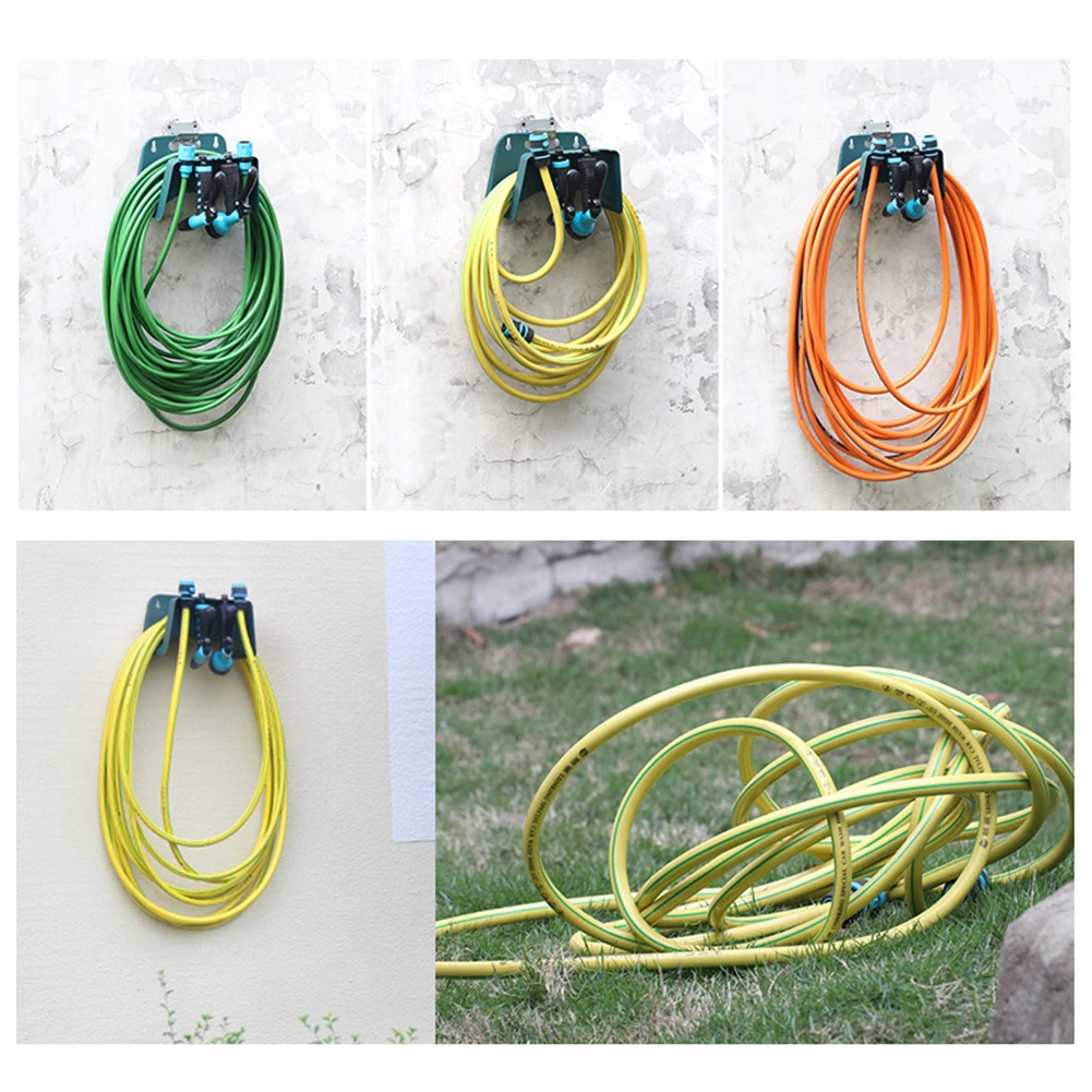 

Wall Mounted Garden Hose Pipe Cable Hanger Holder Storage Bracket Shed Fence Cable Plastic Hose Pipe Holder Garden Tools