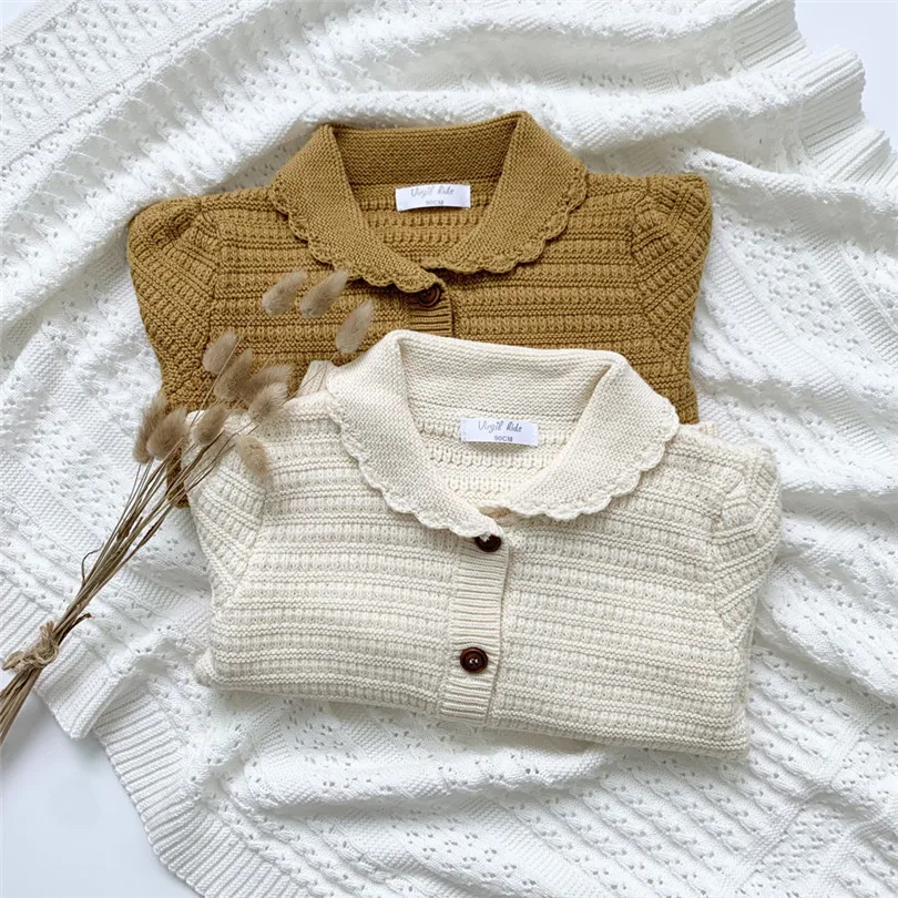 

Girls Sweater Cardigan Spring Autumn Kid Children Sweaters Jumper Cotton Knitted Girls Cardigan Coat Jacket Toddler Knitwear