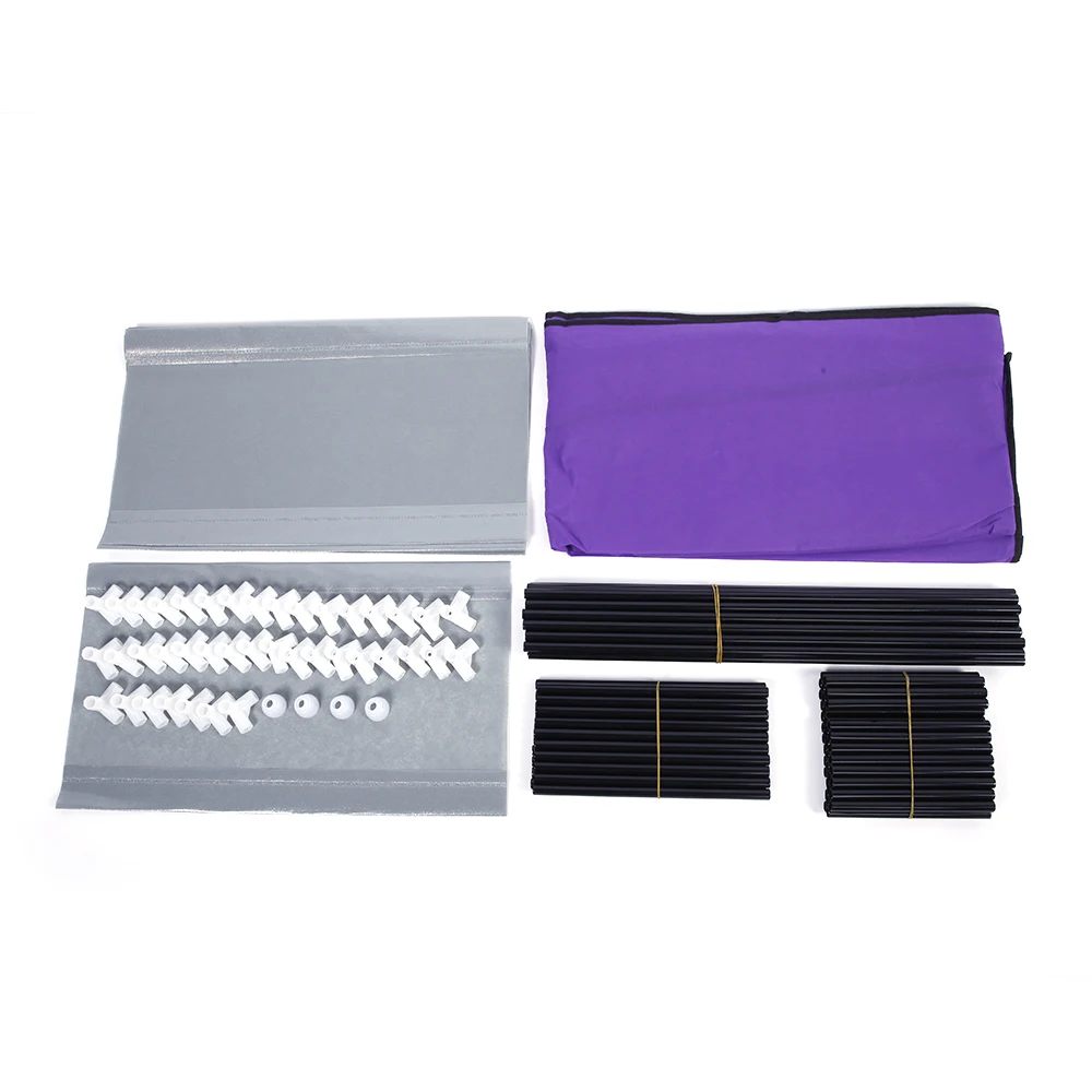 

Fashionable Room-saving 9 Lattices Non-woven Fabric Shoe Rack Purple