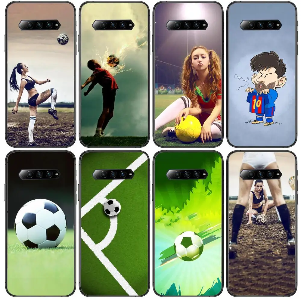 

football Anime Phone Case For xiaomi redmi Black Shark 4 Pro 2 3 3s Cases Helo Black Cover Silicone Back Prett