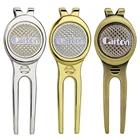 Магнитный инструмент для гольфа, 3 шт., фиксирующий инструмент для гольфа, с отметка для мяча для гольфа, зеленый инструмент для ремонта