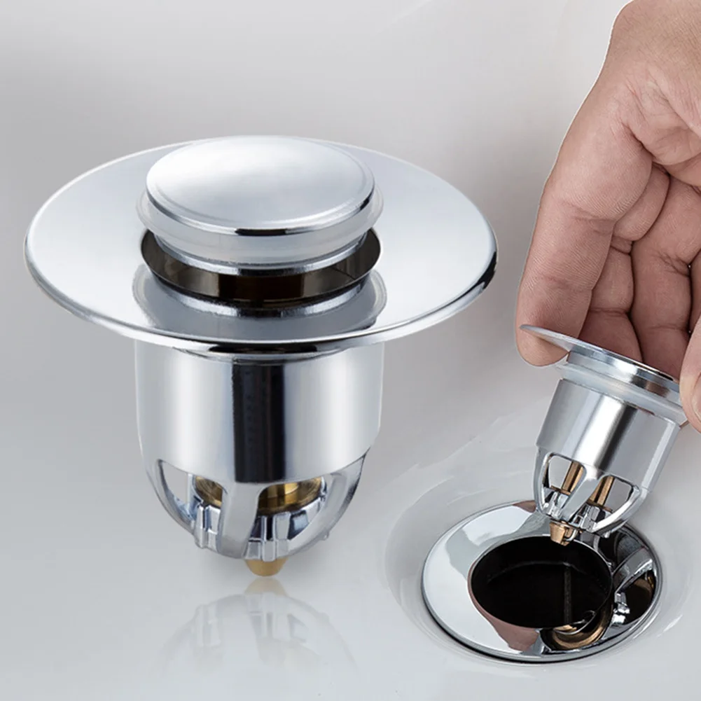

1Pc Sink Plug Drain Strainer Shower Prevent Clogging Sink Drain Bounce Plug Washbasin Bathroom Water Stopper Cover