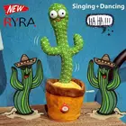 Милая говорящая игрушка, танцующая кукла кактус, говорящая, звуковая запись, повторная игрушка, кавайные кактусы, игрушки для детей, образовательная игрушка, подарок