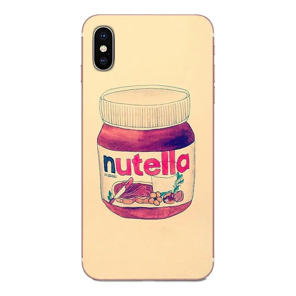 Мягкий узор шоколад Еда Tumblr Nutella для Galaxy Alpha Note 10 Pro A10 A20 A20E A30 A40 A50 A60 A70 A80 A90 M10 M20 M30 M40 |