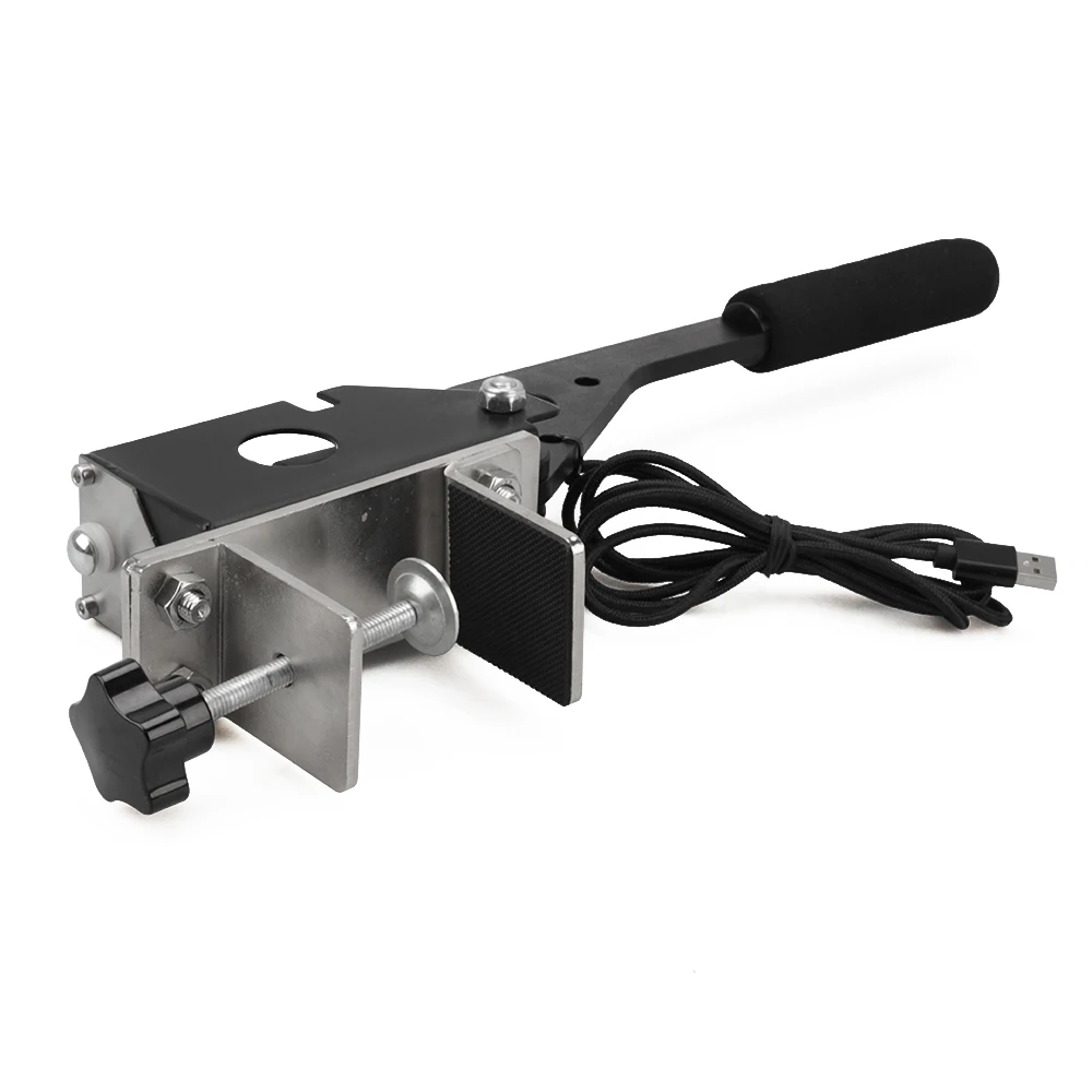 SIM USB Ручной тормоз для гоночных игр G25/27/29 T500 FANATECOSW DIRT RALLY черный с зажимом