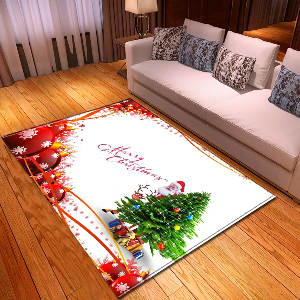 

Ковры с надписью "Merry Christmas", декоративный ковер для рождественской вечеринки, коврики для детской комнаты для игр на новый год, коврики для домашней зоны на Рождество, Детский Рождественский подарок